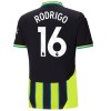 Fotbollskläder Manchester City Rodrigo 16 Bortatröja 2024-25 - Kortärmad